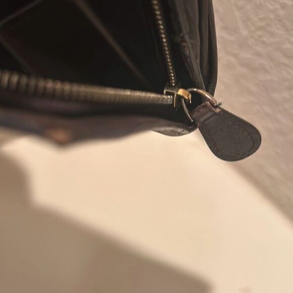 Bottega Veneta Nappa Intrecciato Zip Around Wallet Dark Brown Woven Leather - Picture 7 of 13